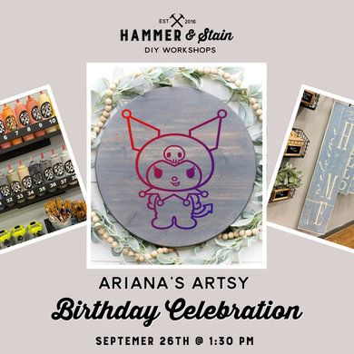 09.26.2026 (1:30pm)- Ariana's Artsy Birthday Celebration