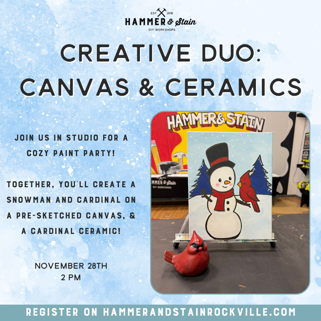 11.28.2026 (2pm)- Creative Duo: Canvas + Ceramics