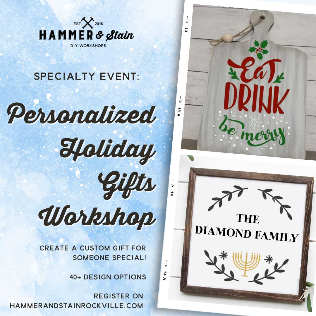 11.05.2026 (6:30pm)- Personalized Gift Workshop