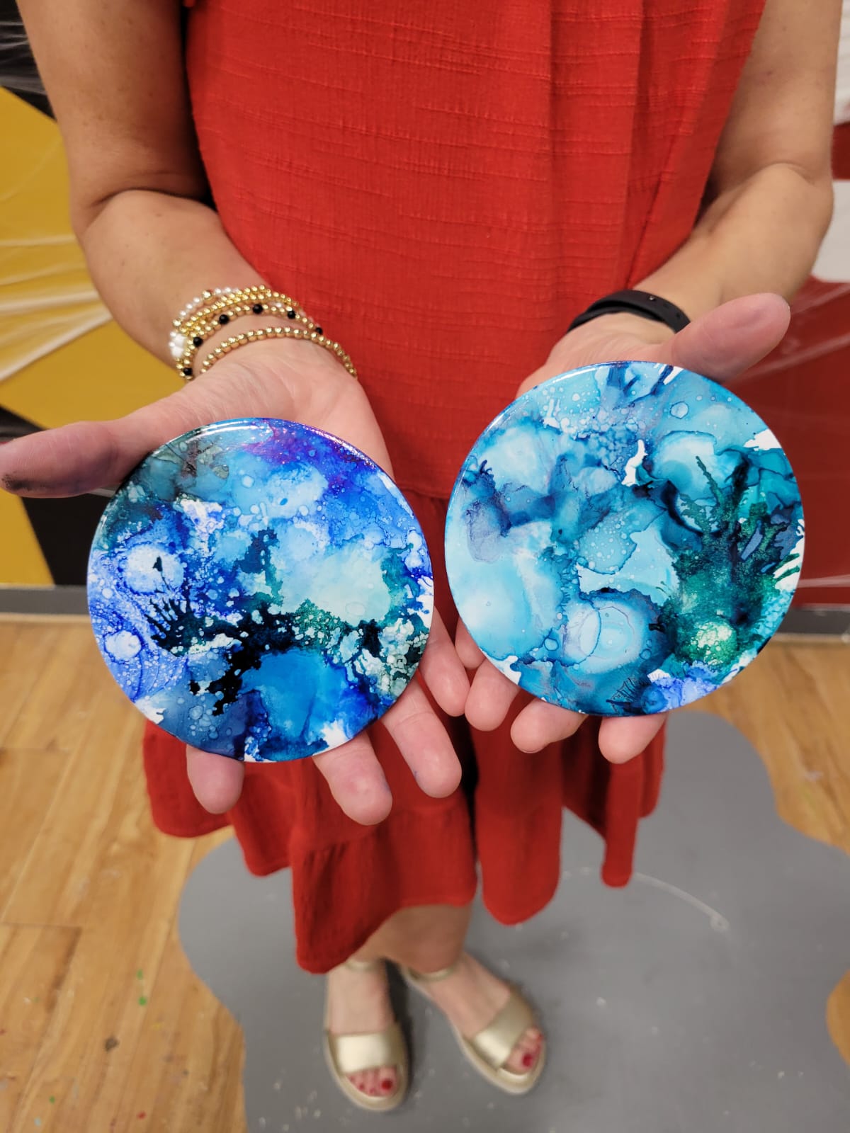 Alcohol Ink Coasters