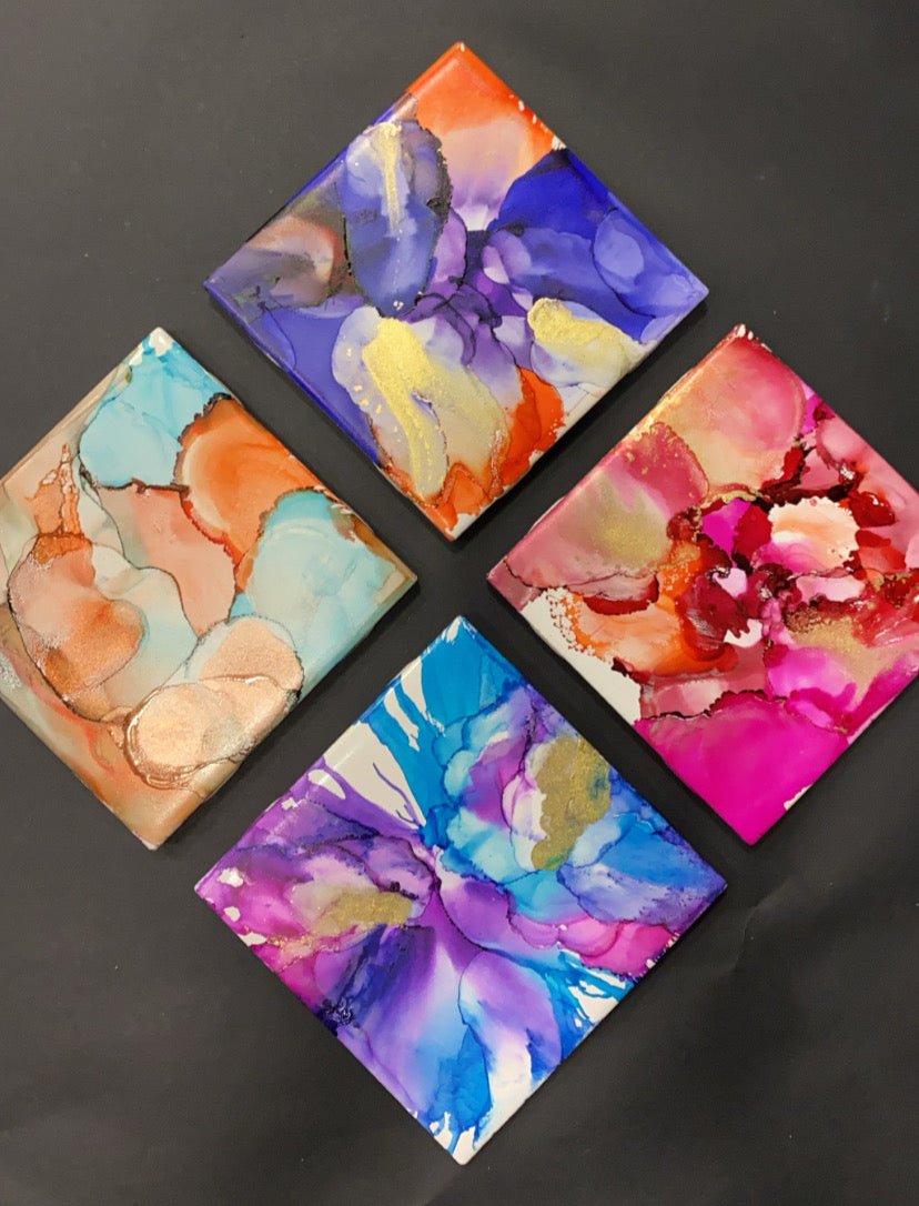 10.16.2026 (7pm)- Alcohol Ink Coasters