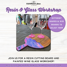 05.23.2025 (7pm) - Resin Cutting Board and Painted Wine Glass
