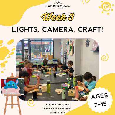07.21.2025-07.25.2025- Summer Camp: Week 3 Lights, Camera, Craft!