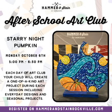 10.06.2025 (5pm)- After School Art Club: Starry Night Pumpkin