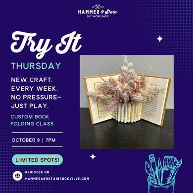 10.09.2025 (7pm)- Try It Thursday: Floral Book Folding