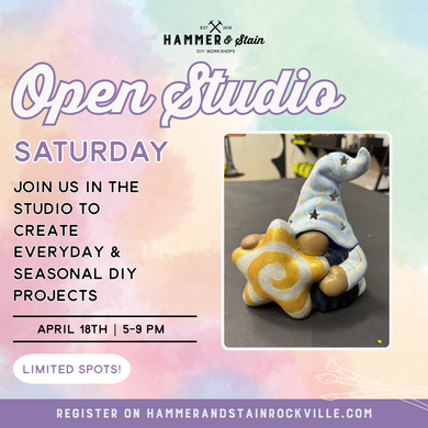 04.18.2026 (5pm)- Open Studio Saturday