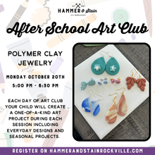 10.20.2025 (5pm)- After School Art Club: Polymer Clay Jewelry