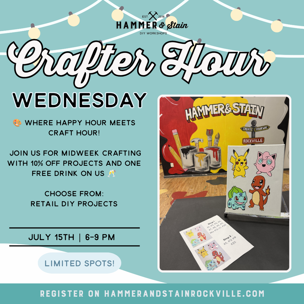 07.15.2026 (6pm)- Crafter Hour Wednesday