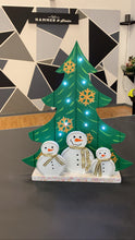 3D Wood Snowmen