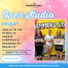 08.07.2026 (5pm)- Open Studio Friday