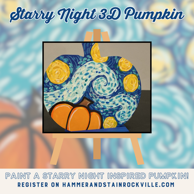 10.11.2025 (2pm)- Starry Night 3D Pumpkin