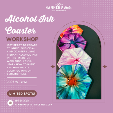 07.27.2025 (2pm)   - Alcohol Ink Coasters