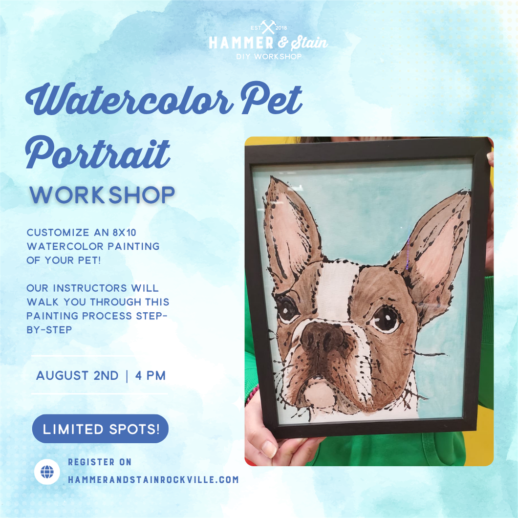 08.02.2026 (4pm)- Watercolor Pet Portrait