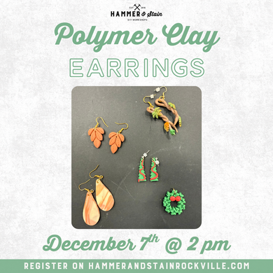 12.07.2025 (2pm)- Holiday Polymer Clay Earrings