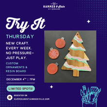 12.04.2025 (7pm)- Try It Thursday: Resin Cutting Board and Painted Ornaments