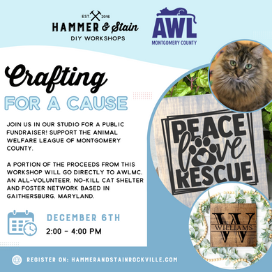 12.06.2025 (2pm)- Crafting For A Cause: Animal Welfare League of Montgomery County