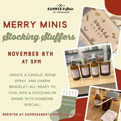 11.08.2025 (3pm)- Merry Minis: Stocking Stuffer Workshop