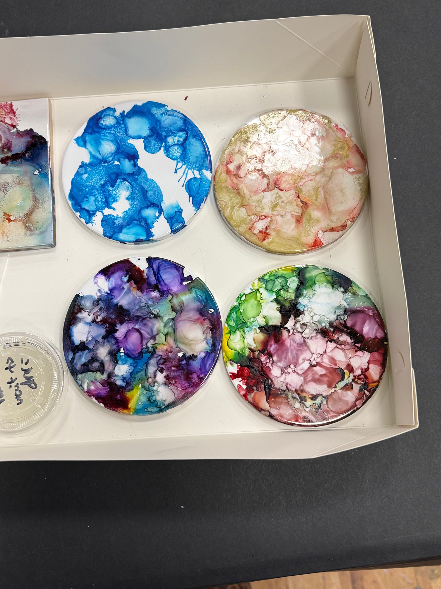 09.16.2026 (7pm)- Wine Wednesday: Alcohol Ink Coaster Set