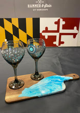 05.23.2025 (7pm) - Resin Cutting Board and Painted Wine Glass