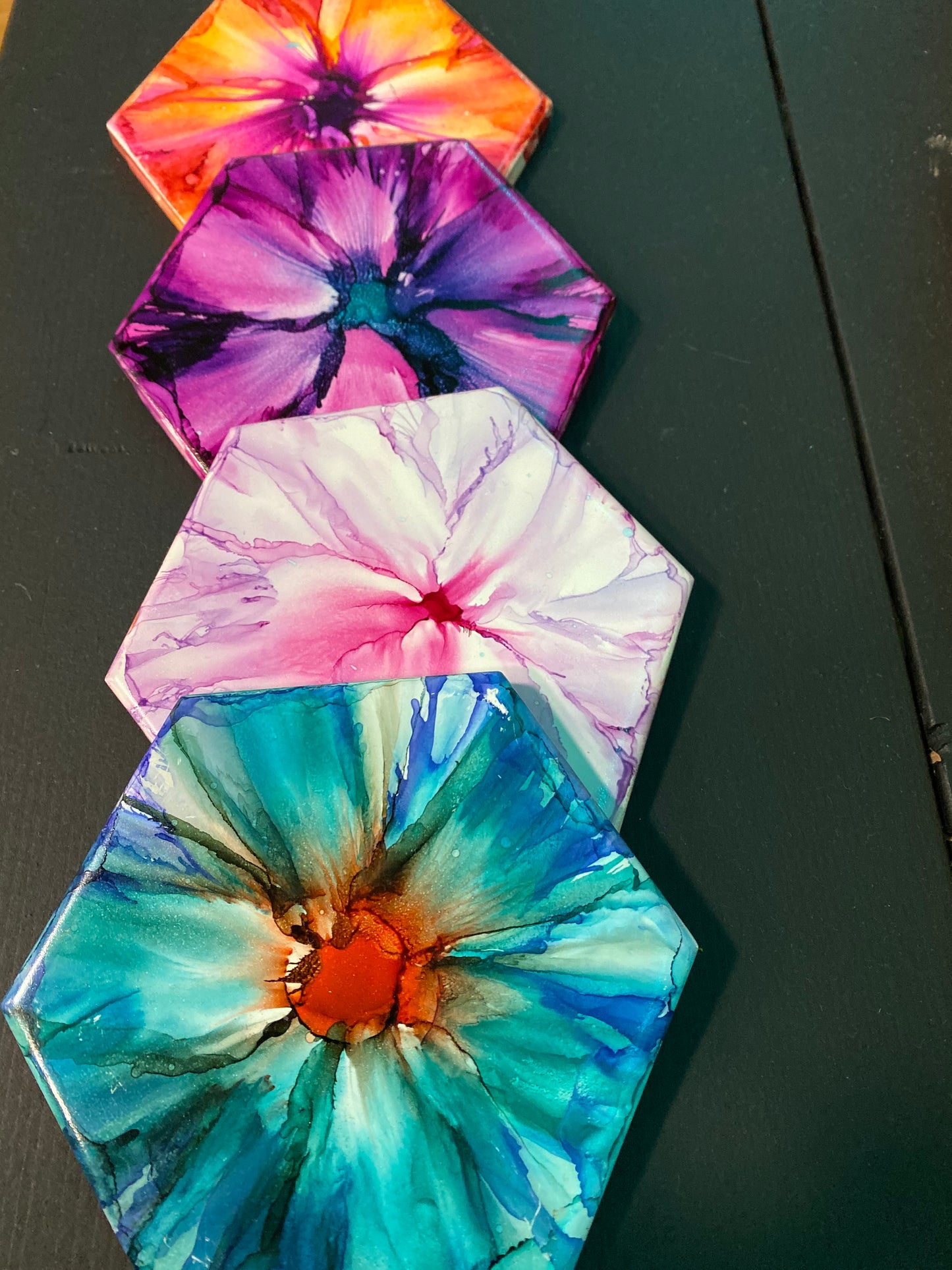 Alcohol Ink Coasters