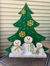 3D Wood Snowmen