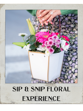 05.17.2024 (7pm)- Sip & Snip Floral Experience