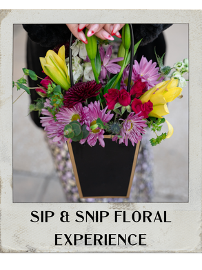 05.12.2024 (2pm)-  Mother's Day Sip & Snip Floral Experience