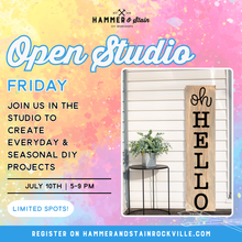 07.10.2026 (5pm)- Open Studio Friday