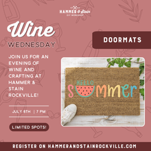 07.08.2026 (7pm)- Wine Wednesday: Doormat