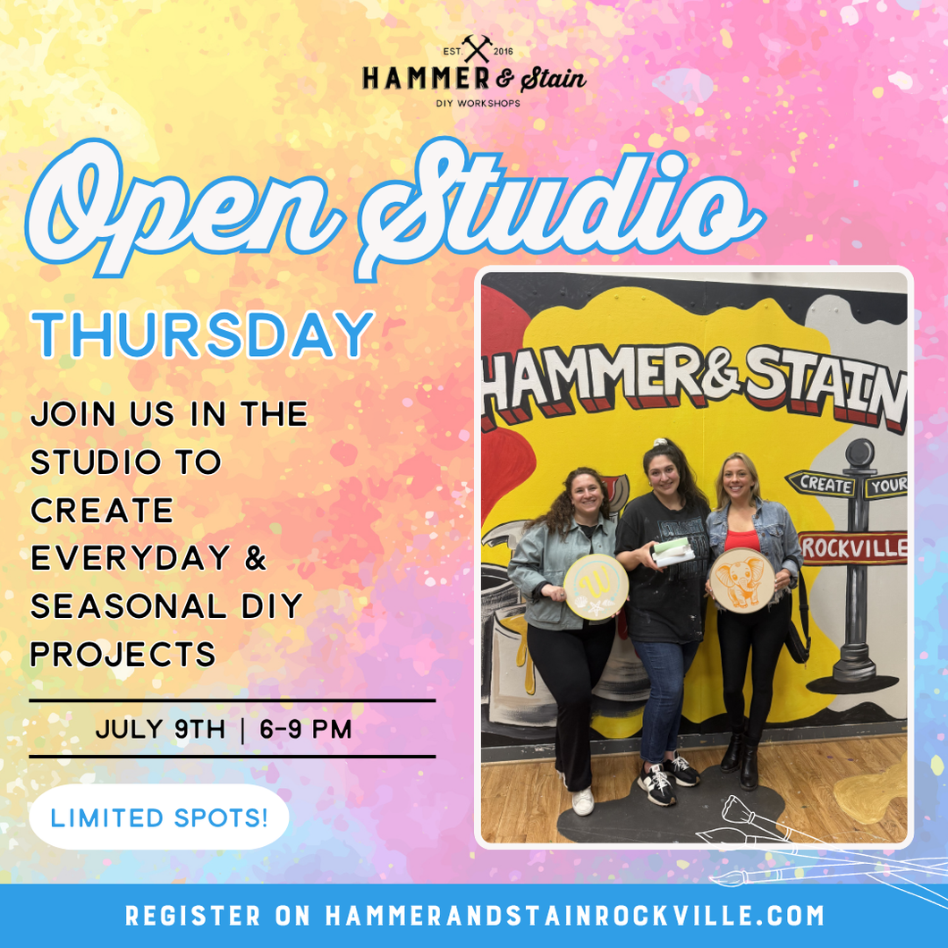 07.09.2026 (6pm)- Open Studio Thursday