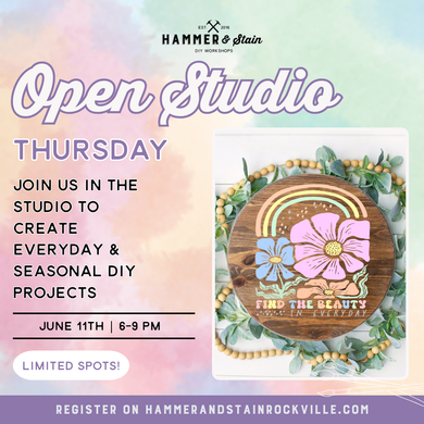 06.11.2026 (6pm)- Open Studio Thursday