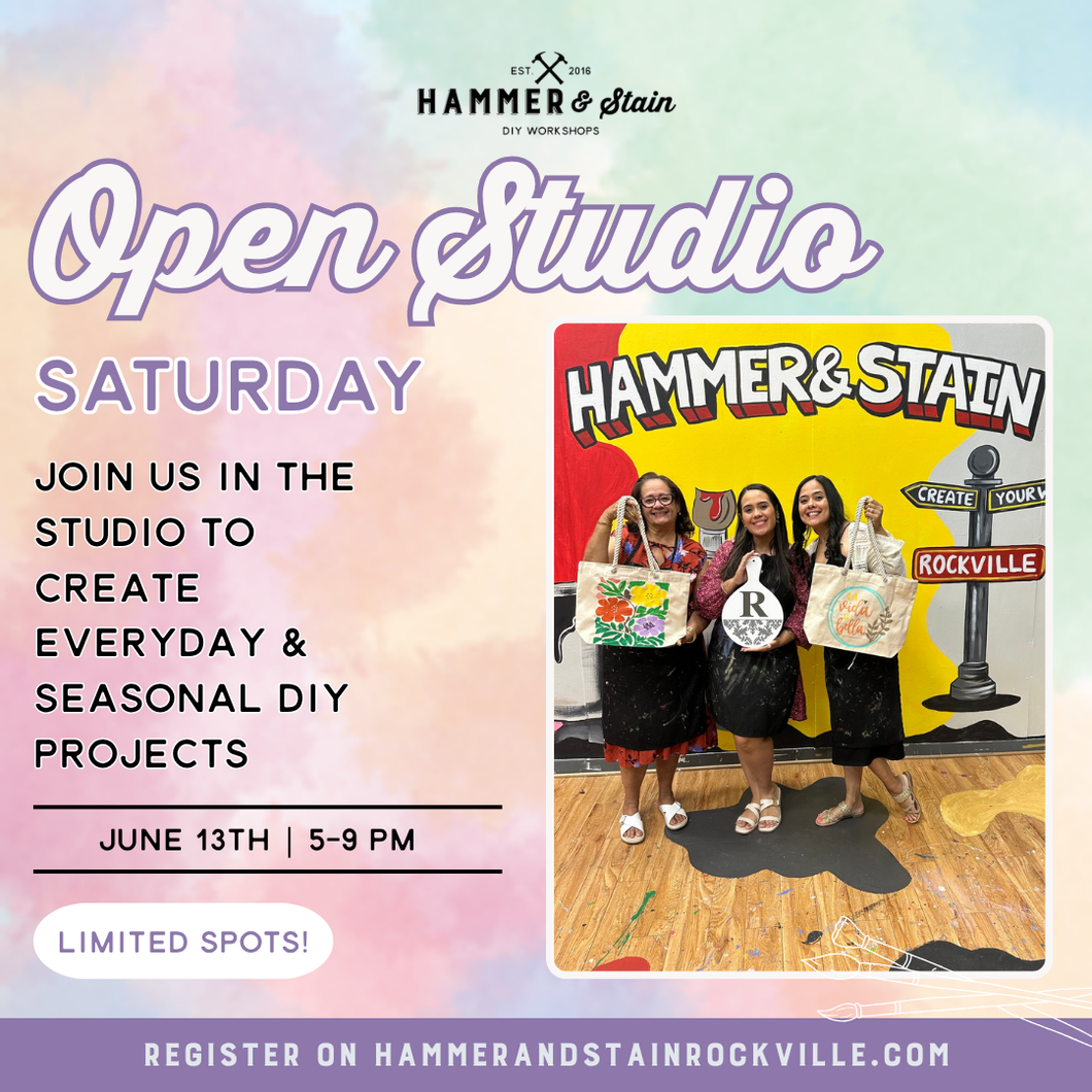 06.13.2026 (5pm)- Open Studio Saturday