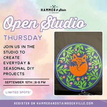 09.10.2026 (6pm)- Open Studio Thursday