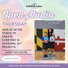 08.20.2026 (6pm)- Open Studio Thursday