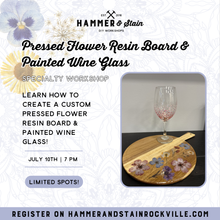 07.10.2026 (7pm)- Pressed Flower Resin Board & Wine Glass