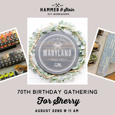 08.22.2026 (11am)- 70th Birthday Gathering for Sherry!