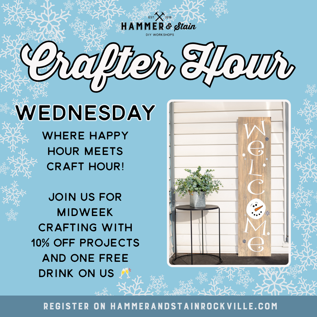 12.30.2026 (6pm - 9pm) Crafter Hour Wednesday