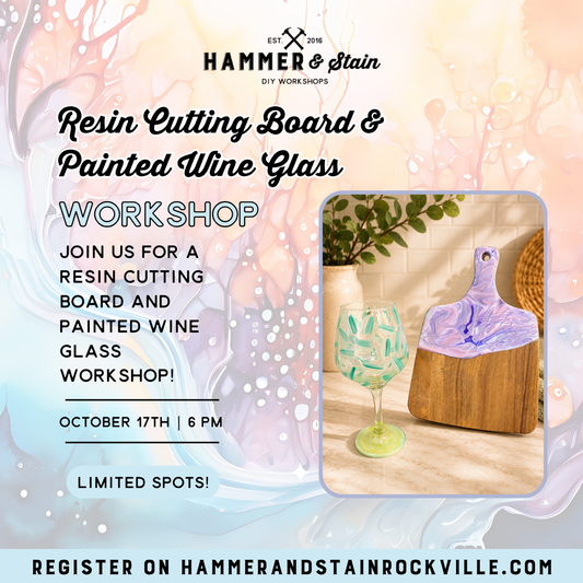 10.17.2026 (6pm)- Resin Board & Wine Glass