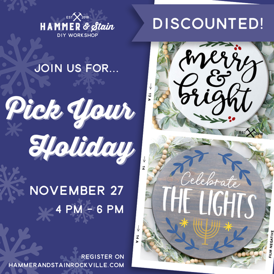 11.27.2026 (4pm)- Pick Your Holiday: Home Decor