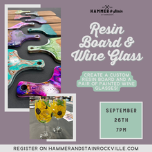 09.26.2026 (7pm) -  Resin Board & Painted Wine Glasses