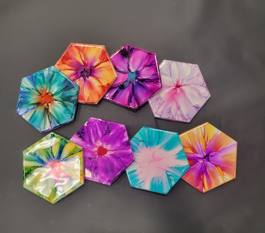 09.16.2026 (7pm)- Wine Wednesday: Alcohol Ink Coaster Set