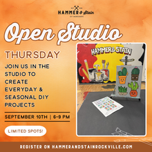 09.10.2026 (6pm)- Open Studio Thursday