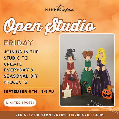 09.18.2026 (5pm)- Open Studio Friday