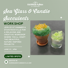06.21.2025 (4pm) -Sea Glass & Candle Succulents Workshop