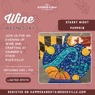 09.23.2026 (7pm)- Wine Wednesday: Starry Night Pumpkin