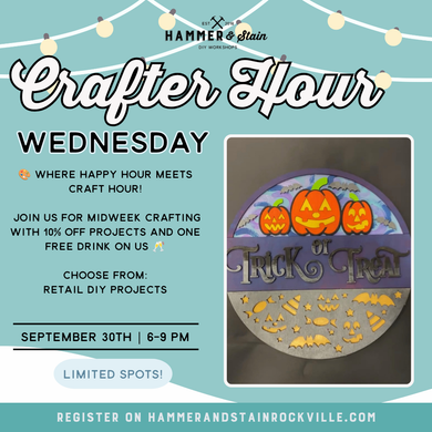 09.30.2026 (6pm)- Crafter Hour Wednesday