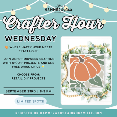 09.23.2026 (6pm)- Crafter Hour Wednesday