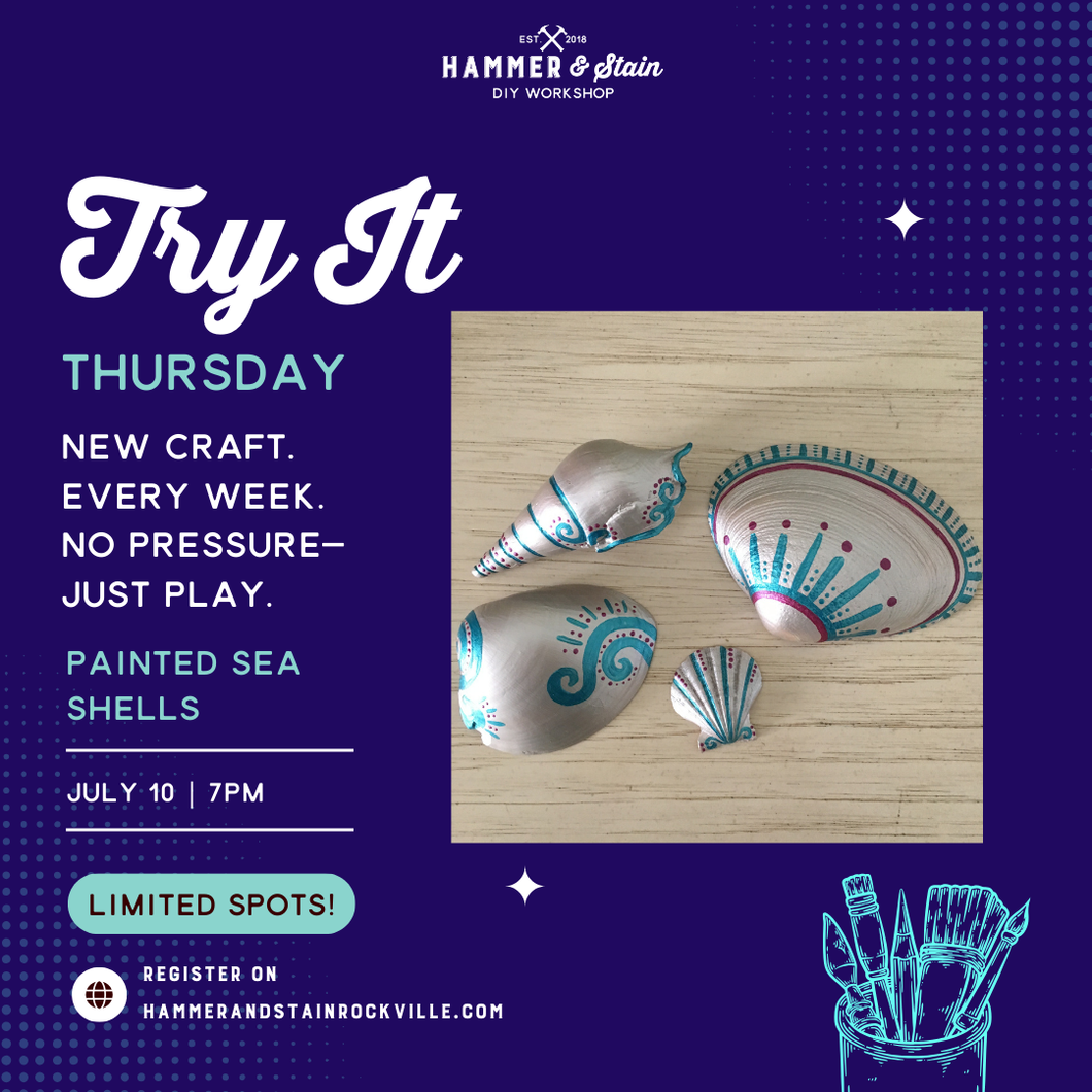 07.10.2025 (7pm)- Try It Thursday: Painted Sea Shells