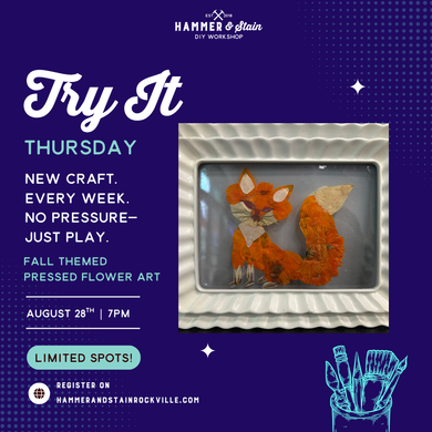 08.28.2025 (7pm) - Fall Themed Pressed Wildflower Art
