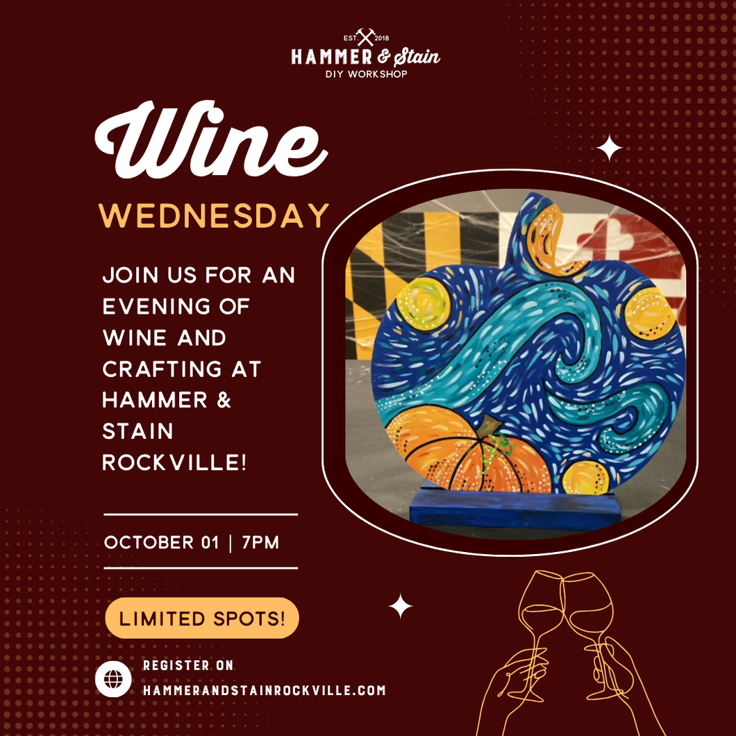 10.01.2025 (7pm)- Wine Wednesday: Starry Night Pumpkin
